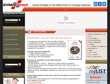 Tablet Screenshot of criteredirect.com